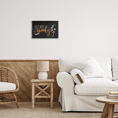 Stay Spooky Skeleton, 10 x 15 Inch Mounted Print on Wall Plaque