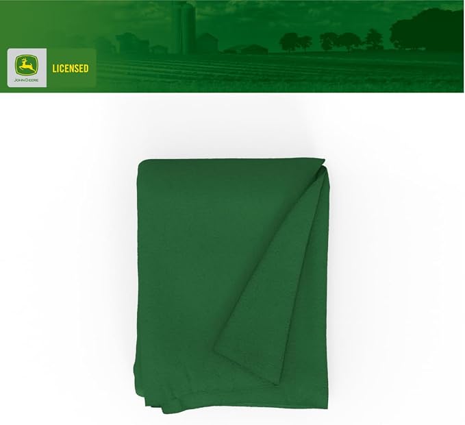 Collectibles John Deere Bedding Super Soft Cozy Plush Throw, 46 in x 60 in, (Officially Licensed Product) By Franco