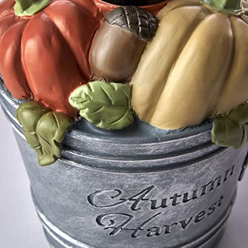SKL Home Fall/Thanksgiving Harvest Bucket Soap/Lotion Dispenser, Multi - Image 3