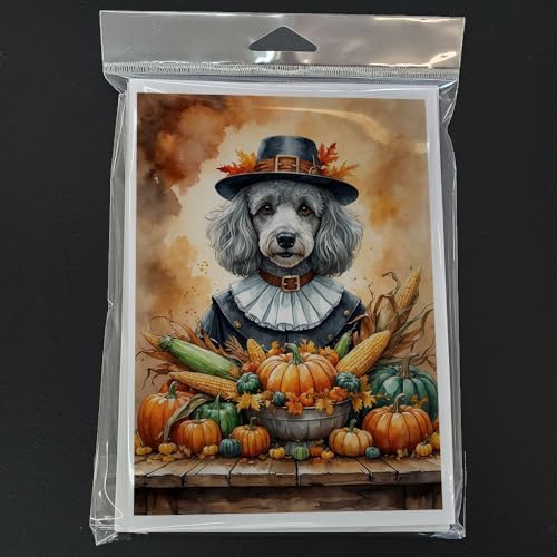 Caroline's Treasures Poodle Dogs Blank 5x7 Note Cards Set of 8 - Image 3