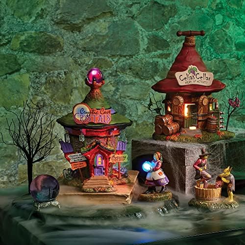 Department 56 Snow Village Halloween Accessories a Cryptic Cave Mystic Lit Figurine, 3.125 Inch, Multicolor