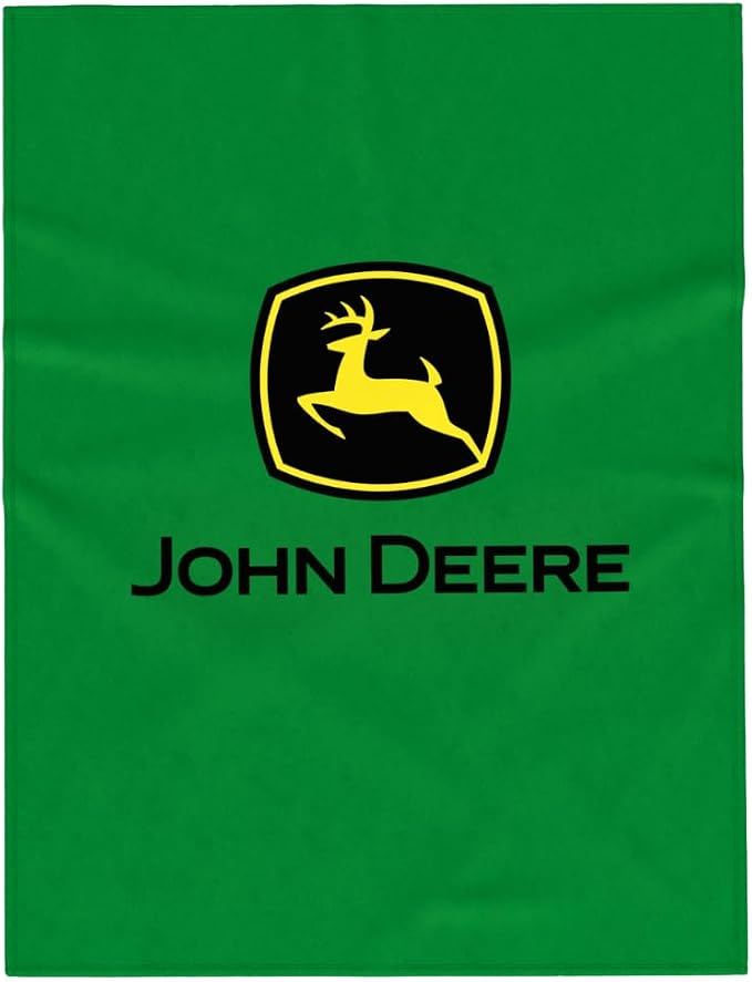 Collectibles John Deere Bedding Super Soft Cozy Plush Throw, 46 in x 60 in, (Officially Licensed Product) By Franco