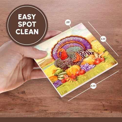 3dRose Holidays - Happy Thanksgiving - Set of 4 Ceramic Tile Coasters (CST_3206_3) - Image 7