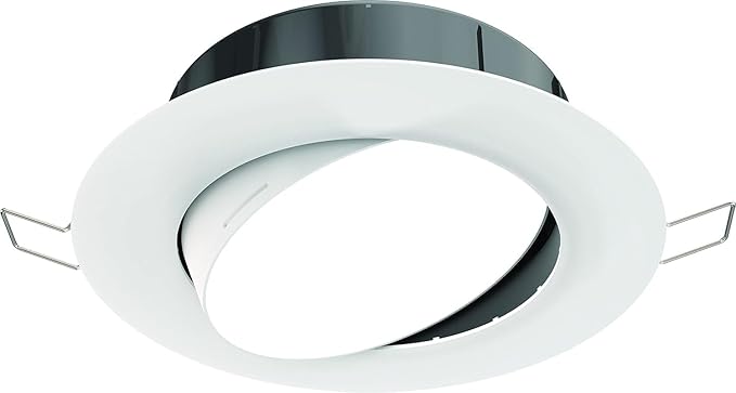 Juno WF4C ADJ TUWH MW M6 Smart LED Wafer Downlight, 2700K-5000K Tunable White, Dimmable, Zigbee or Bluetooth Connection, Use with Alexa, Google Home, SmartThings, Adjustable, 4 Inch, Matte White