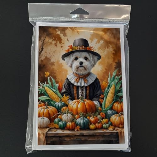 Caroline's Treasures Maltese Dogs Blank 5x7 Note Cards Set of 8 - Image 3