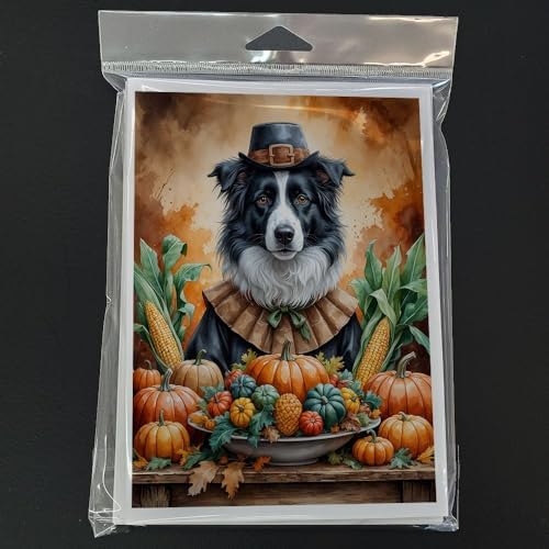 Caroline's Treasures Border Collie Dogs Blank 5x7 Note Cards Set of 8 - Image 3