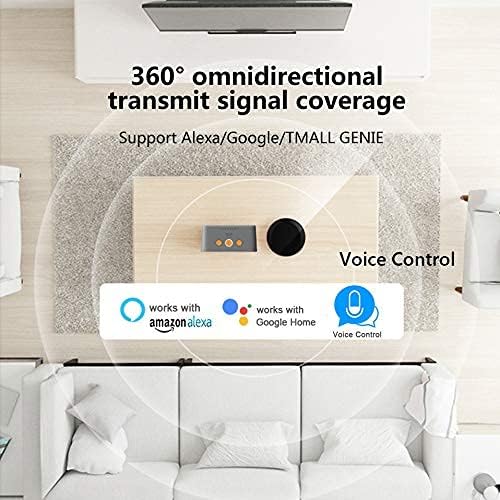 Smart Home Hub-WiFi Remote Control IR Blaster for All in One IR Blaster Remote, TV DVD AC STB etc IR Remote, Compatible with Alexa, Google Home, IFTTT | FRANKEVER All-In-One Ir Blaster Supports Infrared Learning, Tuya App Voice Control For Ac Tv Dvd St...
