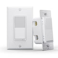 EVA LOGIK Smart On/Off Light Switch, WiFi, Single Pole & 3-Way | Smart on/off switch for single pole & 3-way circuits, app and voice control, 2.4GHz WiFi only, neutral wire required