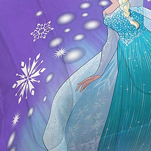 Disney Frozen Elsa Full Size Comforter Set 7 Piece Kids Bedding, Purple | Anna Bed in a Bag, Comforter Sheets Shams Pillowcases, Official Brand, Soft Microfiber, Machine Washable, Girls Gift