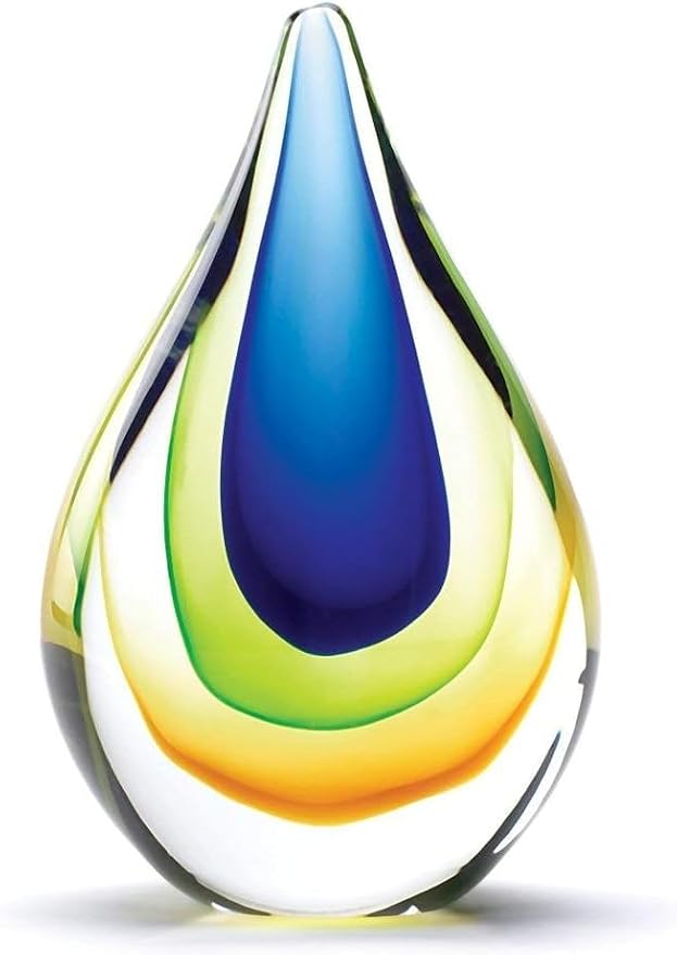 Zingz & Thingz Dazey Den Collection Glass Teardrop Décor, Teardrop, 4x2x6.5