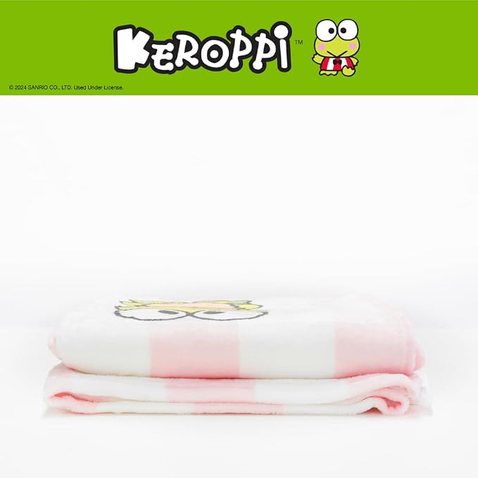 Collectibles Keroppi Foodie Bedding Super Soft Cozy Blanket, 62 in x 90 in, (Officially Licensed Product) by Franco