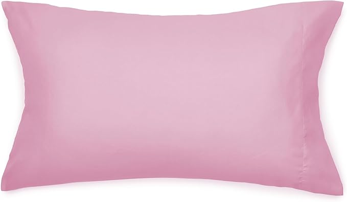 Amazon Basics 5-Piece Soft, Easy-Wash Microfiber Kid's Bed-in-a-Bag Bedding Set with Sheet and Comforter, Twin, Pink, Solid