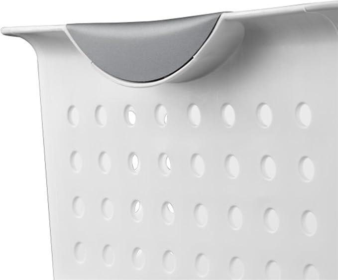 Sterilite Medium Ultra™ Basket, Open Plastic Storage Bin, White, 6 Pack