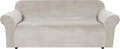 H.VERSAILTEX 1 Peice Stretch Velvet Sofa Covers for 3 Cushion Couch Covers Sofa Slipcovers Furniture Protector Soft, Crafted from Thick Comfy Rich Velour (Sofa 72"-90", Oatmeal)