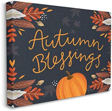 Autumn Blessings Fall Leaves, 36 x 48 Inch Canvas Wall Art - Image 2