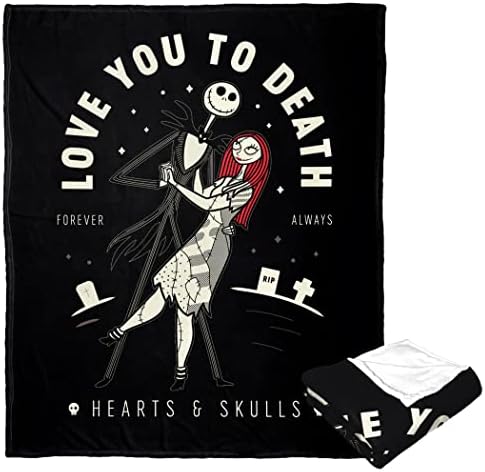 Northwest Nightmare Before Christmas Silk Touch Throw Blanket, 50" x 60", Love 2 Death