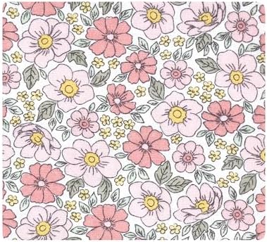 Hudson Baby Unisex Baby Cotton Flannel Receiving Blankets, Pink Yellow Pretty Floral, One Size - Image 3