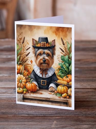 Caroline's Treasures Yorkshire Terrier Dogs Blank 5x7 Note Cards Set of 8 - Image 2