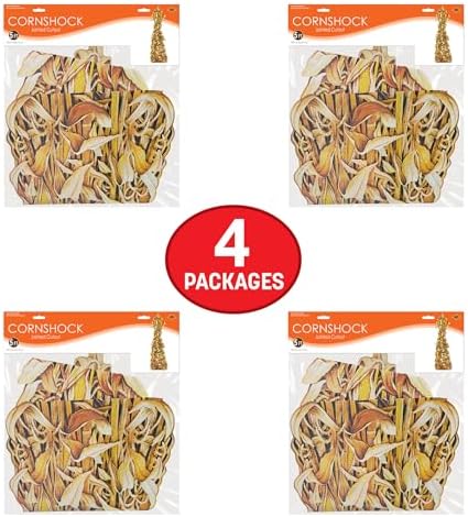 Beistle Corn Stalk Cutouts 4-Pack Double-Sided Fall Wall Decorations for Thanksgiving and Autumn Parties, Harvest-Themed Photo Backdrops and Seasonal Home Décor, 5’ - Image 6