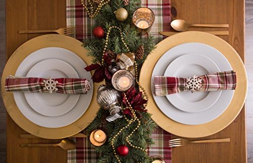 DII Give Thanks Plaid Fall Table Decor, Autumn & Thanksgiving Tabletop Linens, 14x72 Table Runner - Image 6