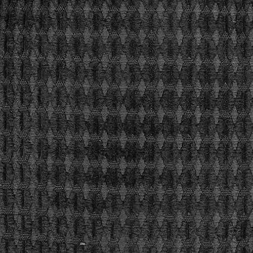 Sweet Home Collection Chair Cushion Crushed Memory Foam Pads Premium Slip Non Skid Microdot Rubber Back Tufted 16" x 16" x 3.25" Thick Seat Cover,Charcoal Gray (Pack of 1, 4 Count) - Image 3