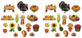 Beistle Thanksgiving Cutouts 32 Piece, 4.5"- 13.25", Multicolored by Beistle