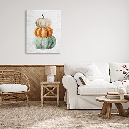 Autumn Pumpkins Cursive Words, 30 x 40 Inch Canvas Wall Art - Image 4