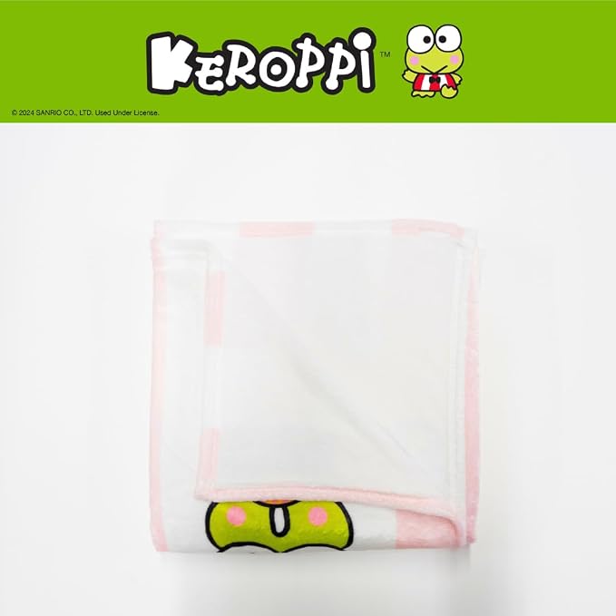 Collectibles Keroppi Foodie Bedding Super Soft Cozy Blanket, 62 in x 90 in, (Officially Licensed Product) by Franco