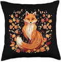 Cottagecore Fox Fall Vibes Thanksgiving Women's Graphic Throw Pillow by Unknown
