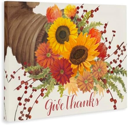 Stupell Industries 'Give Thanks Autumn Cornucopia'| Canvas Art - Image 2