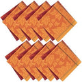 Maplewood Jacquard Harvest Cotton Napkins, Set of 8, Multicolor - 17" W x 17" L by ElreneHomeFashions