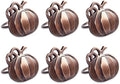 DII Christmas Thanksgiving Holiday Tabletop Décor Collection Decorative Napkin Ring Holder Set, 2" Diameter, Rustic Harvest Pumpkin, 6 Piece by DII