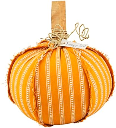 Mud Pie Woven Pumpkin Sitter, Large 14.25" x 12