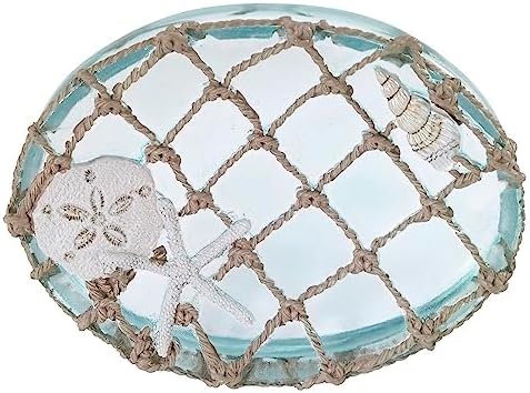 Avanti Linens - Soap Dish, Resin Countertop Soap Holder, Beach Inspired Bathroom Accessories (Seaglass Collection)