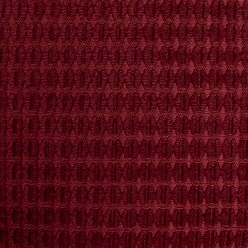 Sweet Home Collection Chair Cushion Crushed Memory Foam Pads Premium Slip Non Skid Microdot Rubber Back Tufted 16" x 16" x 3.25" Thick Seat Cover, 6 Pack, Burgundy Red - Image 3