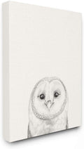 Stupell Industries Owl Portrait Grey Drawing Design, Designed by Victoria Borges Wall Art, 30 x 1.5 x 40, Canvas | Stupell Industries · By Victoria Borges · Ready to hang · Minimal nature style for any room · Made in USA