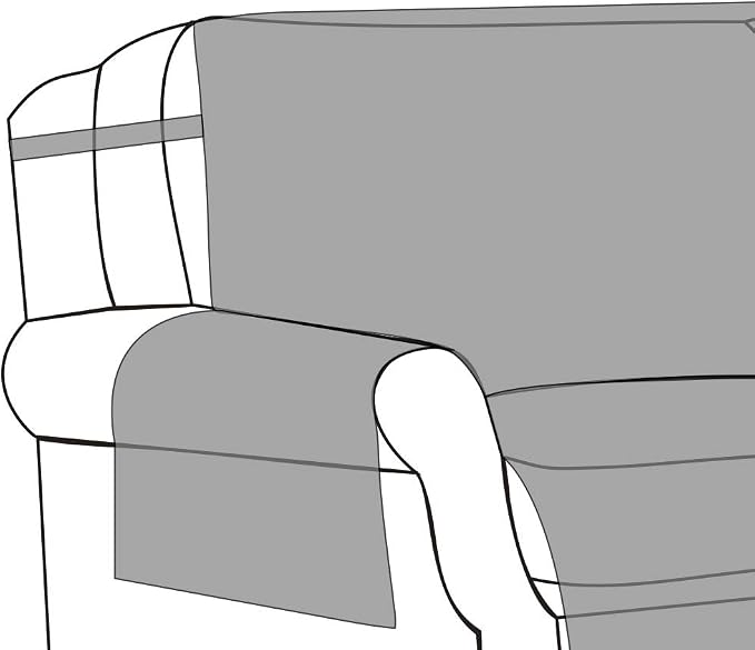 Greenland Home Fashions Gold Rush Reversible Slipcover - Furniture Protector - Arm Chair