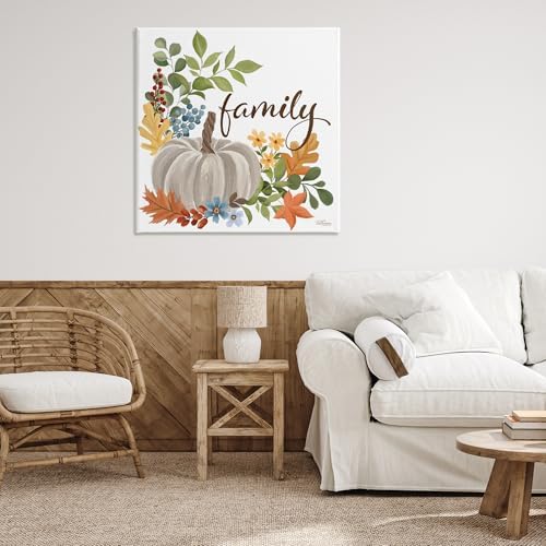 Stupell Industries Autumnal Family Pumpkin, 36 x 36 Inch Canvas Wall Art - Image 3