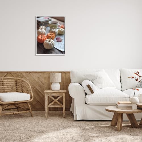 Cozy Pumpkin Harvest Coffee Mug, 24 x 30 Inch Framed Giclée Print - Image 3