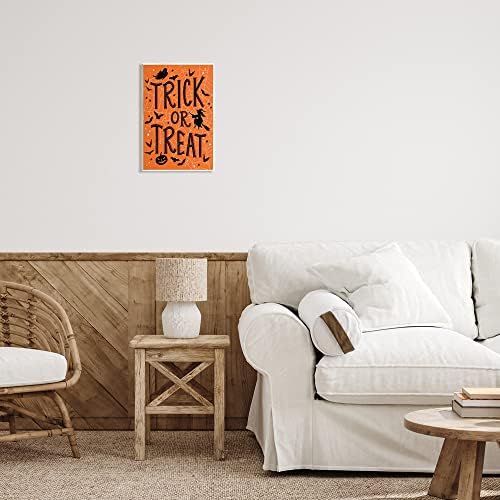 Trick or Treat Spider Web, 10 x 15 Inch Mounted Print on Wall Plaque