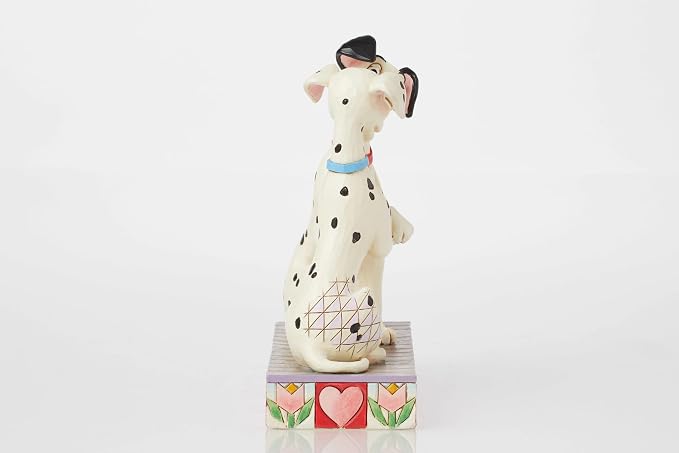 Enesco Disney Traditions Collection by Jim Shore 101 Dalmatians Pongo and Perdita Holding Paws Figurine- Stone Resin Hand Painted Collectible Disney Dog Figurines Home Decor Statue, 6 Inch