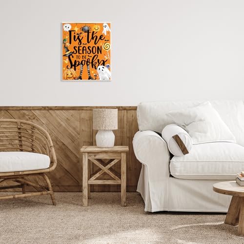Spooky Season Halloween, 11 x 14 Inch Mounted Print on Wall Plaque