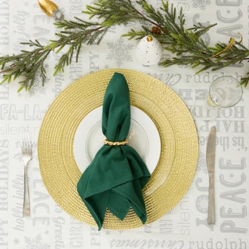 DII Solid Napkin Set Collection, 20x20, Dark Green, 6 Piece - Image 5