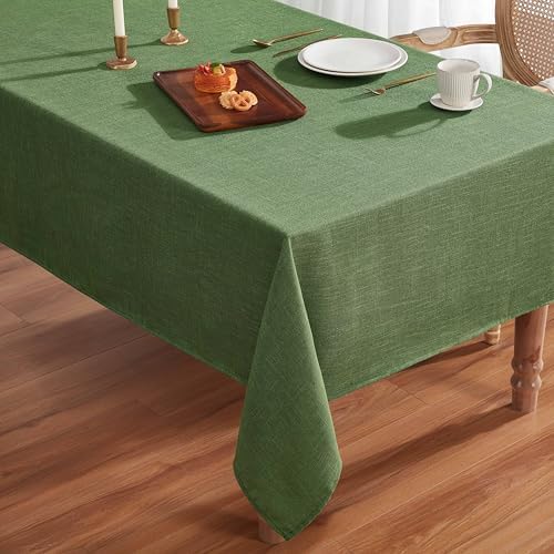 Laura Ashley Esme Decorative Tablecloth, 60" x 102", Olive - Image 2
