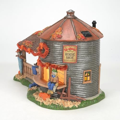 Department 56 Snow Village Halloween Make and Take Scarecrow Shack Light Up Building, 7.36 Inch, Multicolor - Image 4