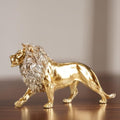 ICE Armor 23-Inch Large Gold Lion Statue – Majestic King of the Jungle Sculpture for Luxury Home Décor, Office, Entryway, Mantel & Statement Display