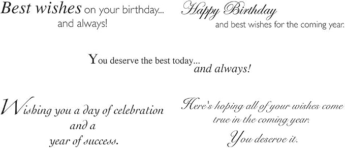 CEO Cards - Birthday Greeting Card Assortment, 5 Cards of Each Design, 5x7 Inches, 25 Cards & 26 White Envelopes (VP1603)