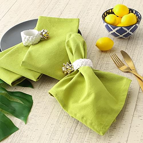 DII Solid Napkin Set Collection, 20x20, Avocado, 6 Piece - Image 4