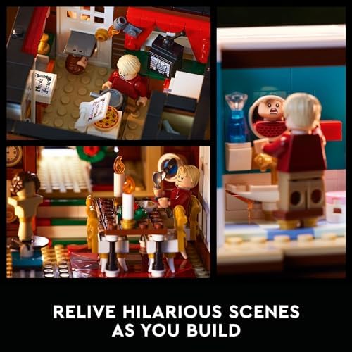 LEGO Ideas Home Alone McCallisters' House Building Set for Adults - Collectible Movie Model Kit for Office or Bookshelf Decor - Gift for Holidays or Birthdays - W/ 5 Minifigures - 21330 - Image 5