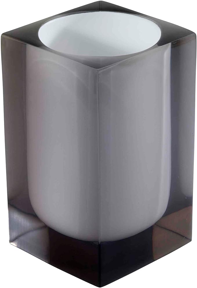 Avanti Linens - Tumbler, Resin Countertop Accessories, Modern Home Decor (Soho Collection, Smoke)